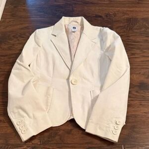 Gap Cream Blazer with Button Details | Women’s Size 10